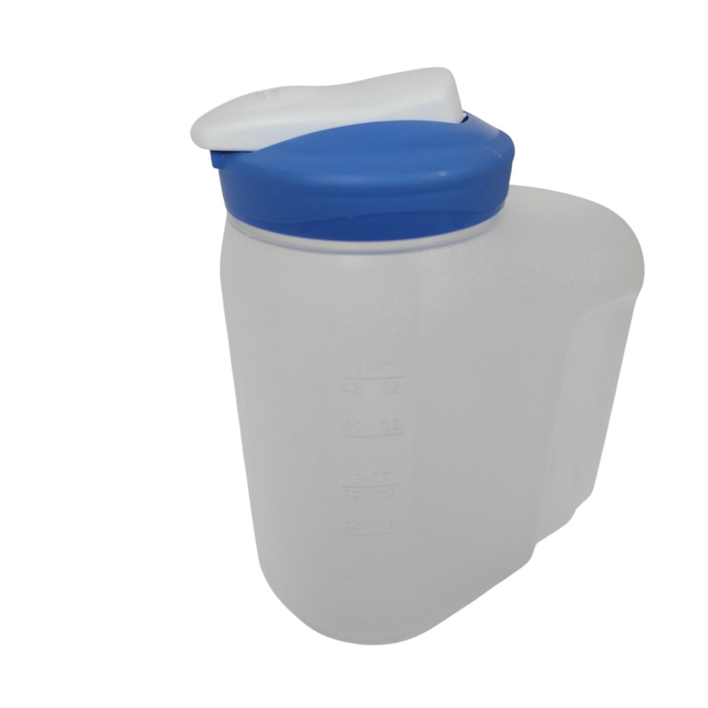 Rubbermaid Measuring Pitcher Blue White Spout Pour Handle 1.75 Quarts Liter
